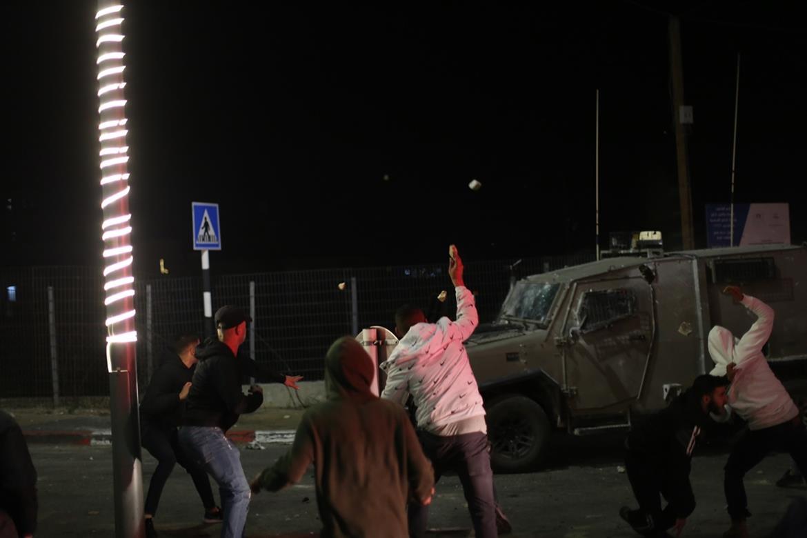 مواجهات عنيفة مع الاحتلال في الضفة الغربية المحتلة