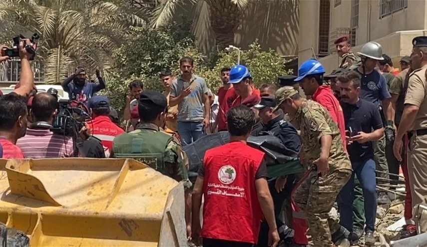 4 ضحايا حصيلة انهيار مطعم الجادرية في بغداد بالعراق