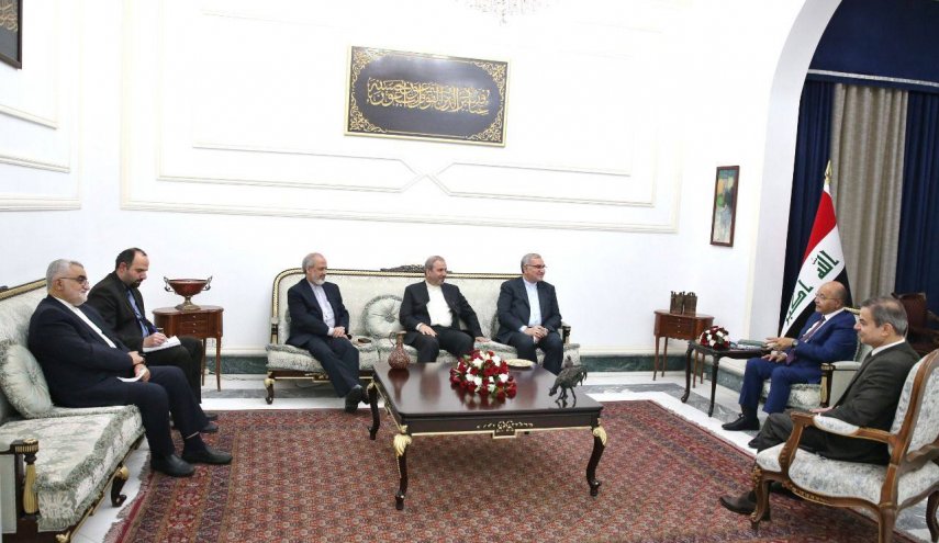 الرئيس العراقي يستقبل وزير الصحة الإيراني