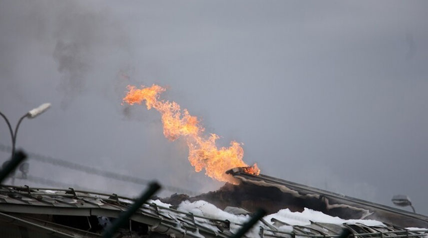 اندلاع حريق ضخم في أكبر حقل غاز في روسيا