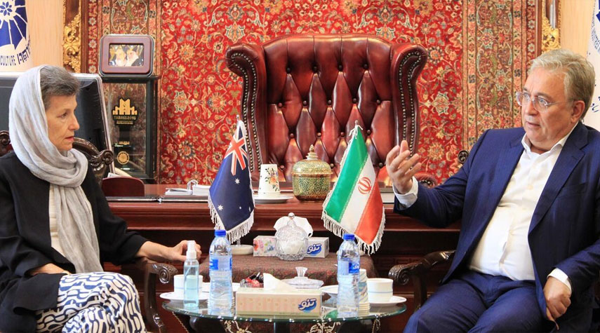 سفيرة أستراليا في طهران: المستثمرون الأستراليون يرغبون بالإستثمار في إيران