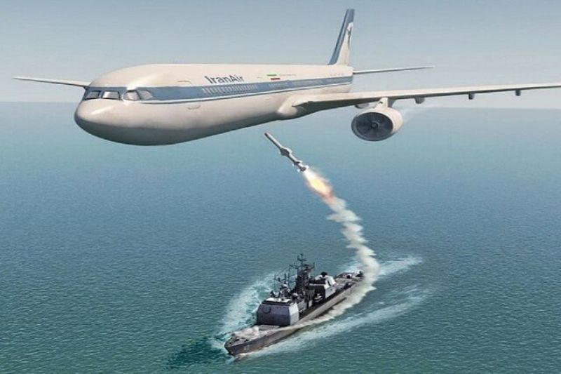 الاستهداف الأمريكي لطائرة مدنية إيرانية .. التشدق بحقوق الإنسان وارتكاب جريمة ضد الإنسانية