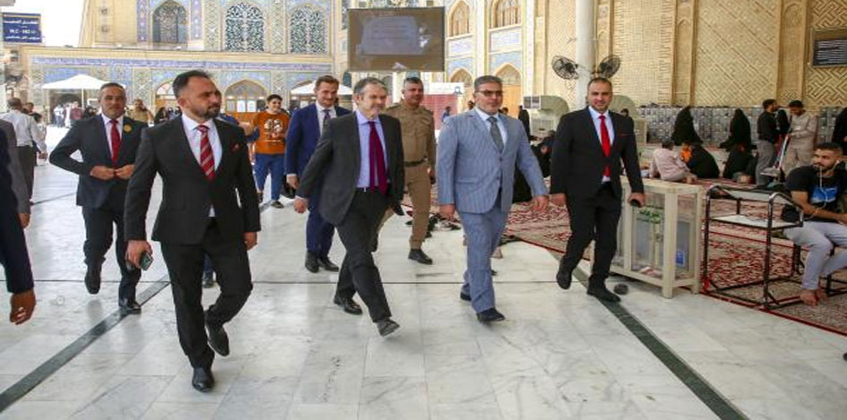 سفير السويد في العراق يزور العتبة العلوية المقدسة