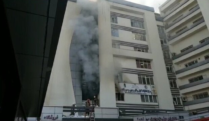 إحتواء حريق بمستشفى في العاصمة الإيرانية طهران