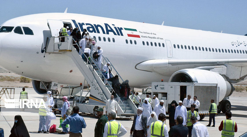 الحجاج الايرانيون يبدأون اليوم العودة من مطار المدينة المنورة