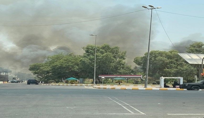 إندلاع حريق في المنطقة الخضراء وسط بغداد