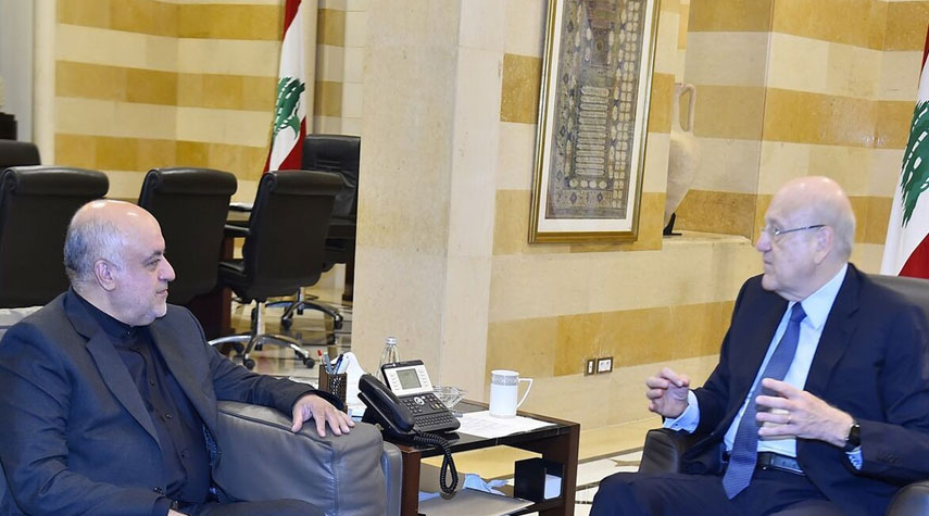 السفير الإيراني الجديد لدى بيروت يلتقي رئيس الوزراء اللبناني