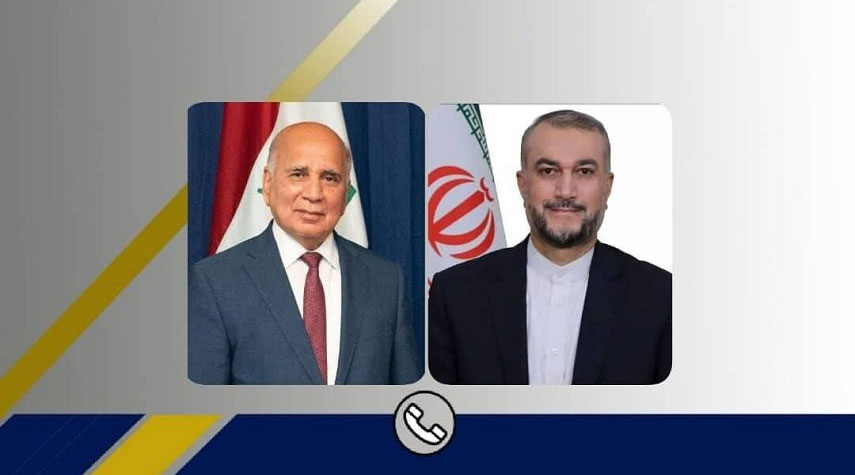 وزيرا الخارجية الإيراني والعراقي يبحثان هاتفياً بشأن القضايا الثنائية والإقليمية والدولية