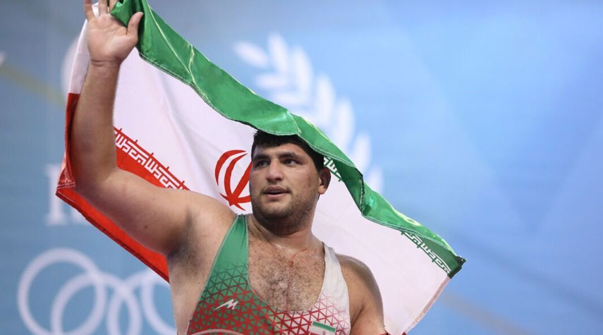 ثالث ذهبية لإيران بالمصارعة الرومانية في ألعاب التضامن الاسلامي