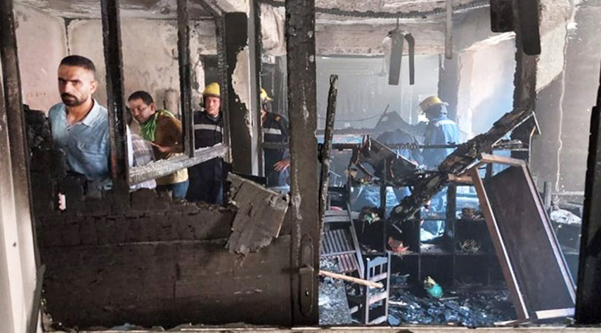مصرع وإصابة أكثر من 70 شخصاً بحريق كنيسة في مصر