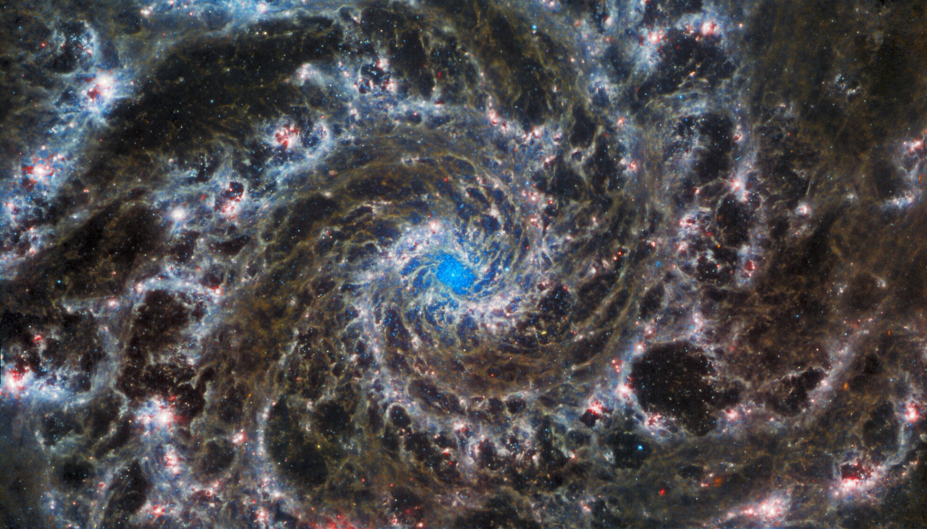 أول صورة لتفاصيل المجرة الحلزونية