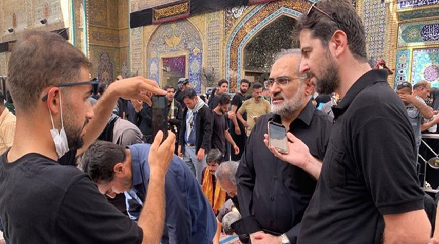 مسؤول ايراني يتابع اوضاع زوار الاربعين ميدانيا في النجف الاشرف