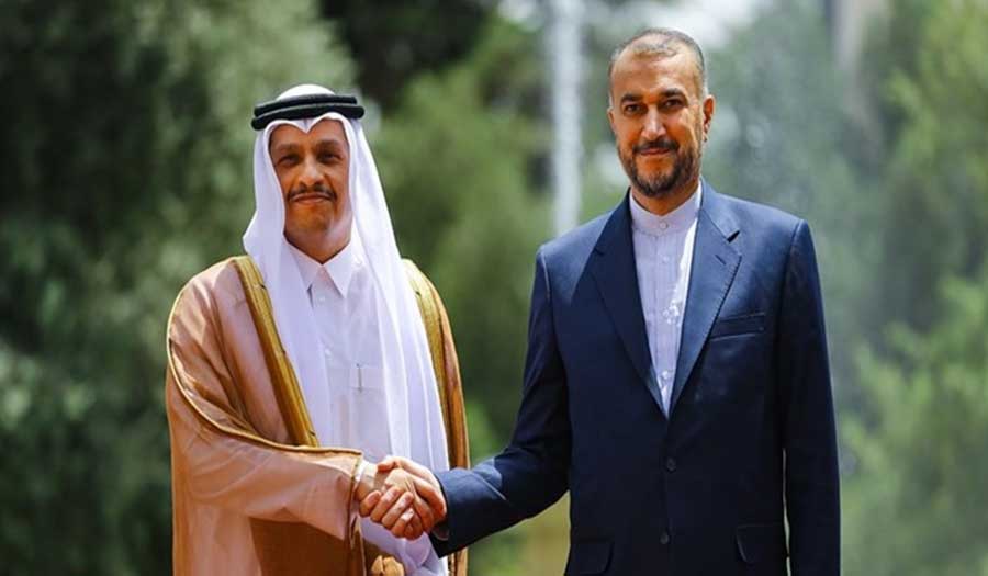 وزير خارجية قطر يجتمع مع عبد اللهيان في نيويورك
