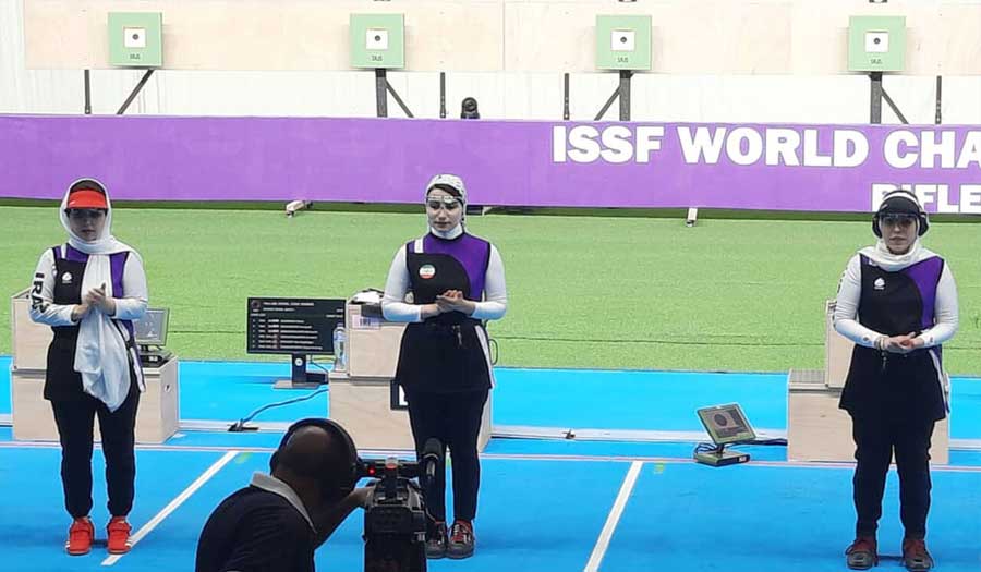 راميات إيران يحرزن البرونزية في بطولة العالم للرماية