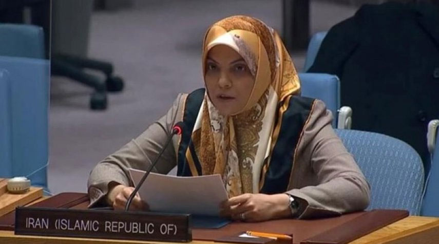 سفيرة إيران في الأمم المتحدة: إدعاء الغرب بدعم المرأة الإيرانية غير صادق