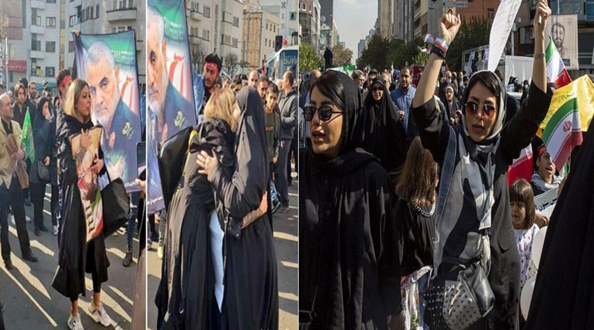 سردية الغرب بشأن المرأة في إيران .. هذا ما كشفته مسيرة "مقارعة الاستكبار"