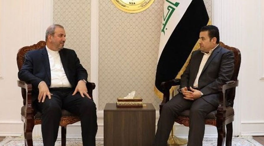 السفير الإيراني لدى بغداد يلتقي مستشار الأمن القومي العراقي