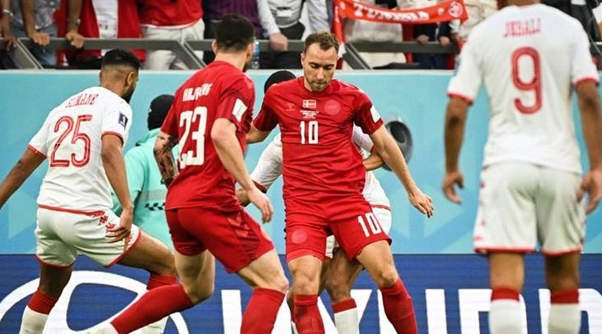 تونس تتعادل أمام الدنمارك في مونديال قطر
