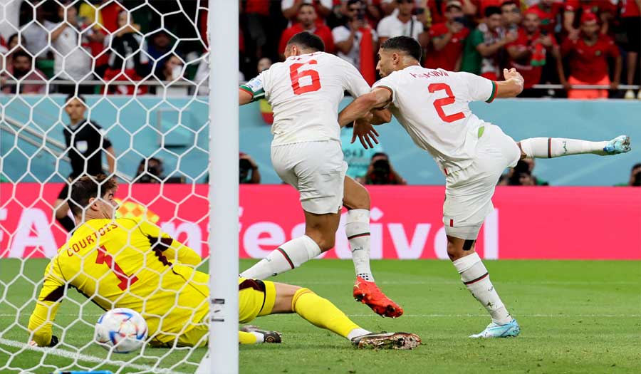 قرار مفاجئ من الفيفا بشأن هدف المغرب الأول في شباك بلجيكا