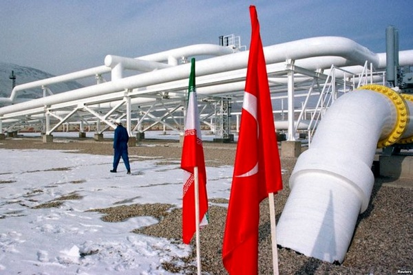 نمو صادرات الغاز الإيراني إلى تركيا