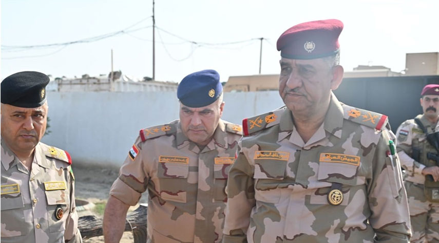 بغداد.. نائب قائد العمليات المشتركة يصل الطارمية