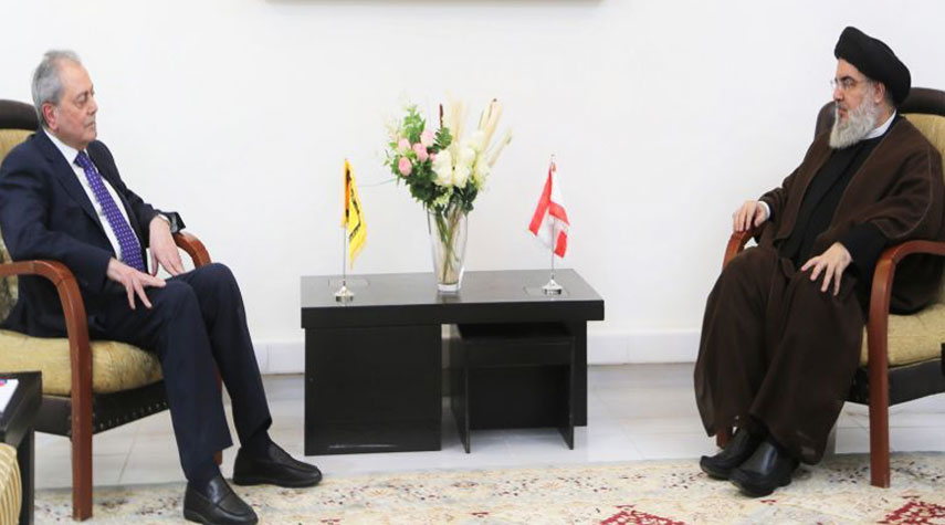 الأمين العام لحزب الله يشكر السفير السوري في لبنان