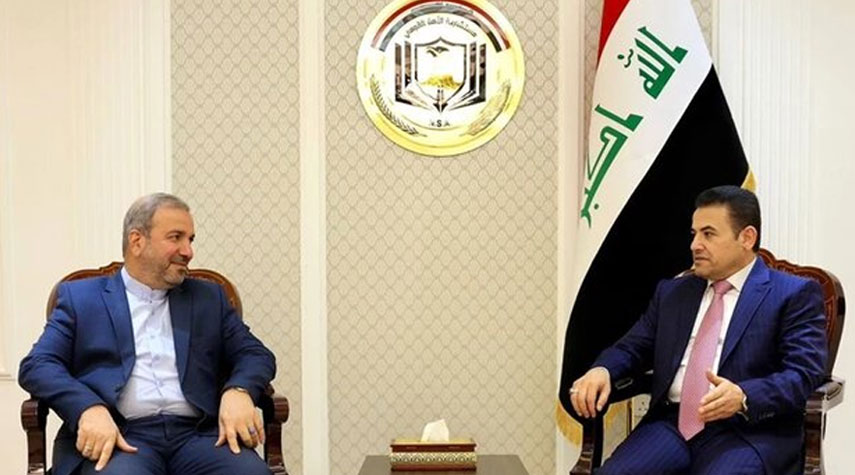 مستشار الأمن القومي العراقي يبحث ملفات مهمة مع السفير الإيراني في بغداد
