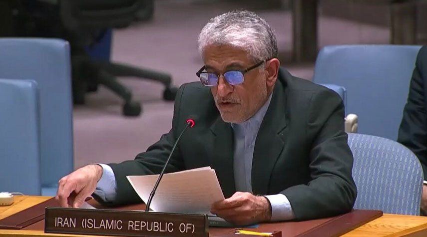 إيرواني: الأحادية الأمريكية ضد إيران تضعف سيادة القانون وتنتهك ميثاق الأمم المتحدة