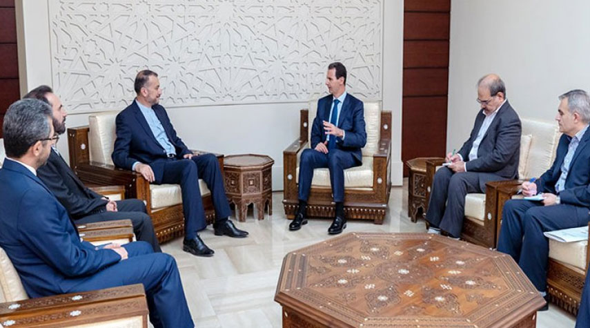 الأسد لعبد اللهيان: نحن حريصون على تنسيق المواقف لتحقيق المصالح المشتركة