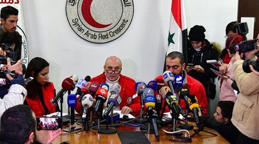 الهلال الأحمر السوري: نناشد المجتمع الدولي لرفع العقوبات التي تقوّض مواجهة تداعيات الزلزال