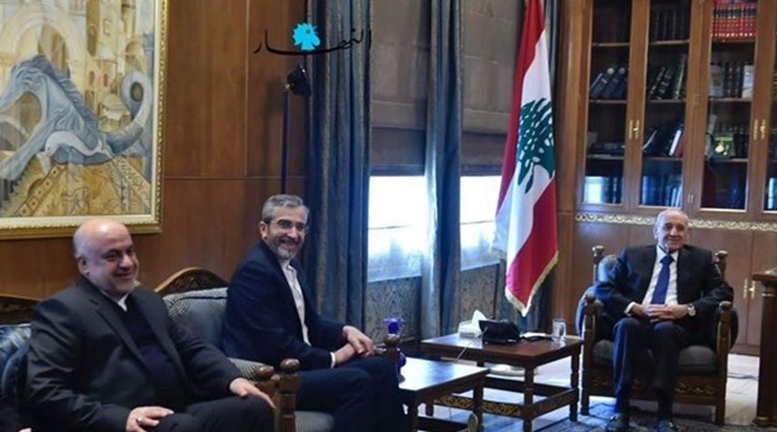 نائب وزير الخارجية الإيراني يلتقي رئيس البرلمان اللبناني