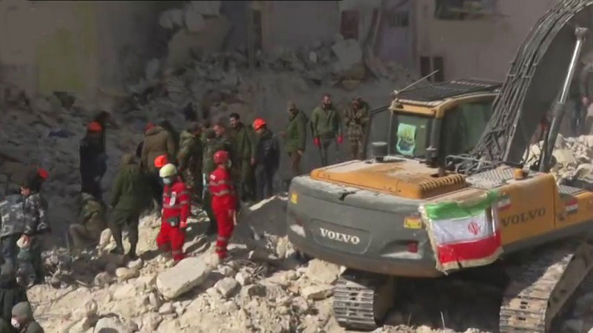 سوريا... عمليات إغاثة ايرانية مفتوحة لمنكوبي الزلزال