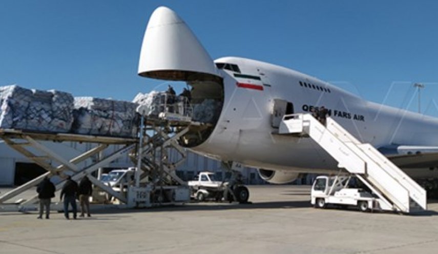 وصول خامس طائرة إيرانية محملة بالمساعدات إلى سوريا  
