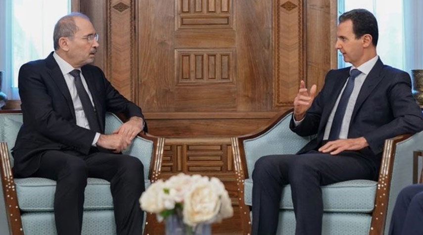الرئيس السوري يستقبل وزير الخارجية الاردني 