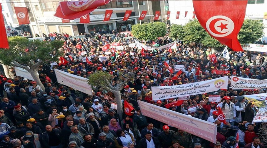 تونس... تظاهرة للاتحاد العام التونسي للشغل