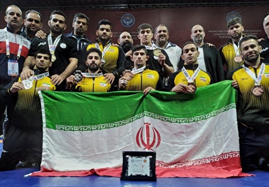 إيران تحرز وصافة المصارعة الحرة للصم في بطولة آسيا!