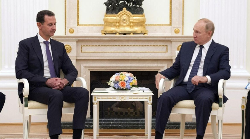 الرئيسان الروسي والسوري يجريان محادثات في الكرملين
