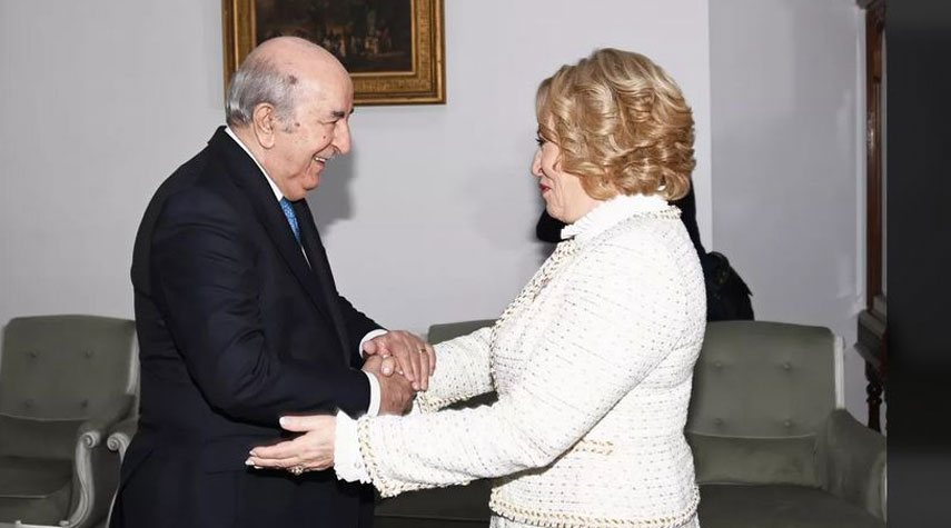 الرئيس الجزائري يستقبل رئيسة مجلس الفيدرالية الروسي