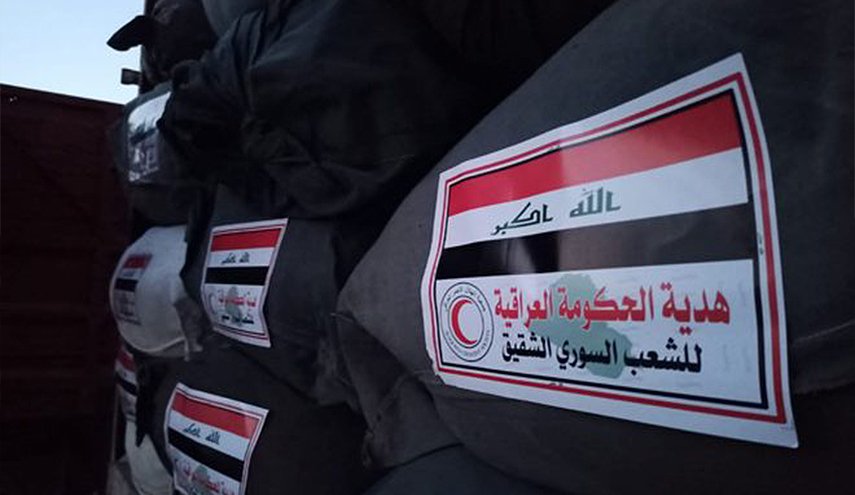 سوريا تتسلم 350 طنا من المساعدات الاغاثية العراقية