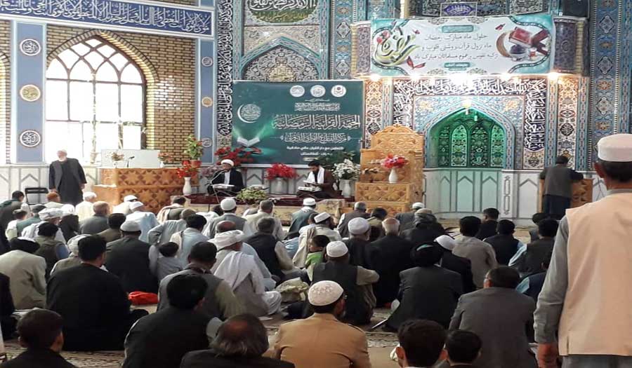 بالصور.. الختمة القرآنية الرمضانية في أفغانستان برعاية العتبة الحسينية 