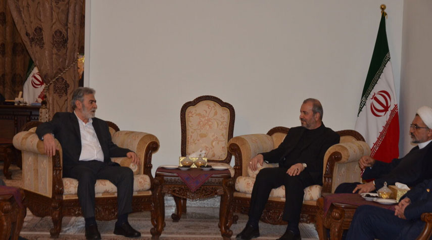 أمين عام الجهاد الإسلامي يلتقي السفير الإيراني في بغداد