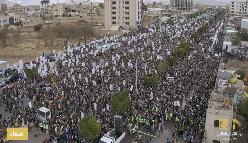 الاكثر حضورا عربيا وإسلاميا.. مسيرات صنعاء لإحياء يوم القدس العالمي