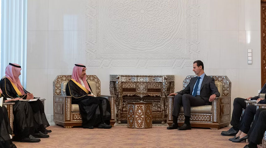 بالصور..الرئيس السوري يستقبل وزير الخارجية السعودي في دمشق