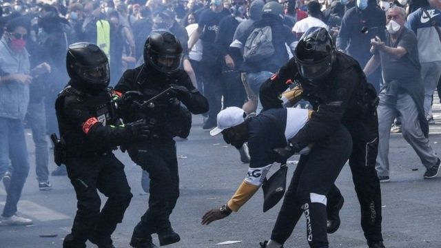 اشتباكات عنيفة في فرنسا بمناسبة عيد العمال