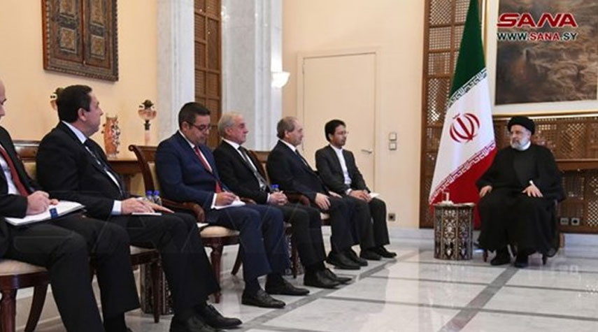 رئيسي يؤكد دعم ايران لسيادة سوريا واستقلالها ووحدة أراضيها
