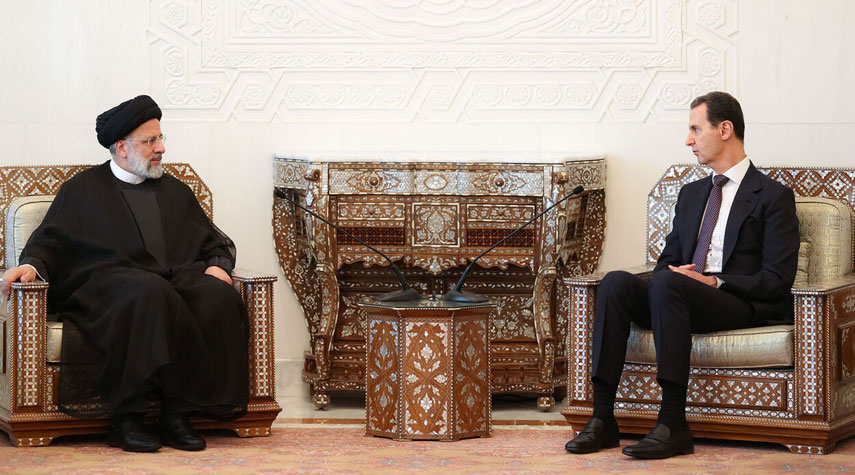 رئيسي يجري جلسة مباحثات مع الأسد قبيل مغادرته دمشق