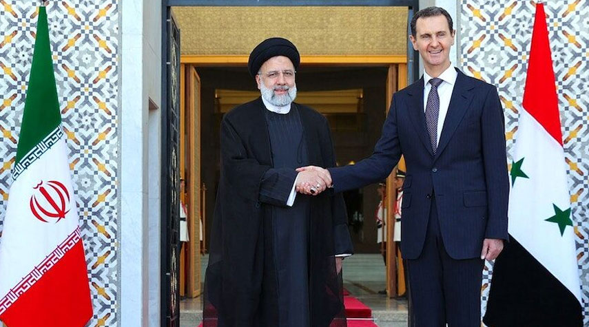 إيران وسوريا تؤكدان في بيان مشترك على تعزيز التعاون على أساس العلاقات الإستراتيجية
