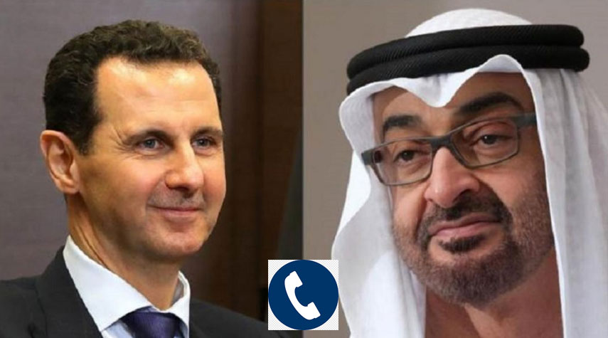 الرئيس السوري لنظيره الإماراتي: نقدر دوركم في لم الشمل وتعزيز التعاون العربي
