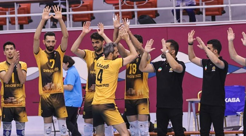فريق "شهداب" الإيراني يتأهل للمرحلة الثانية ببطولة أندية آسيا للكرة الطائرة