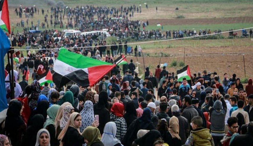 مسيرة أعلام فلسطينية رفضا لمسيرة الأعلام الاستيطانية بالقدس
